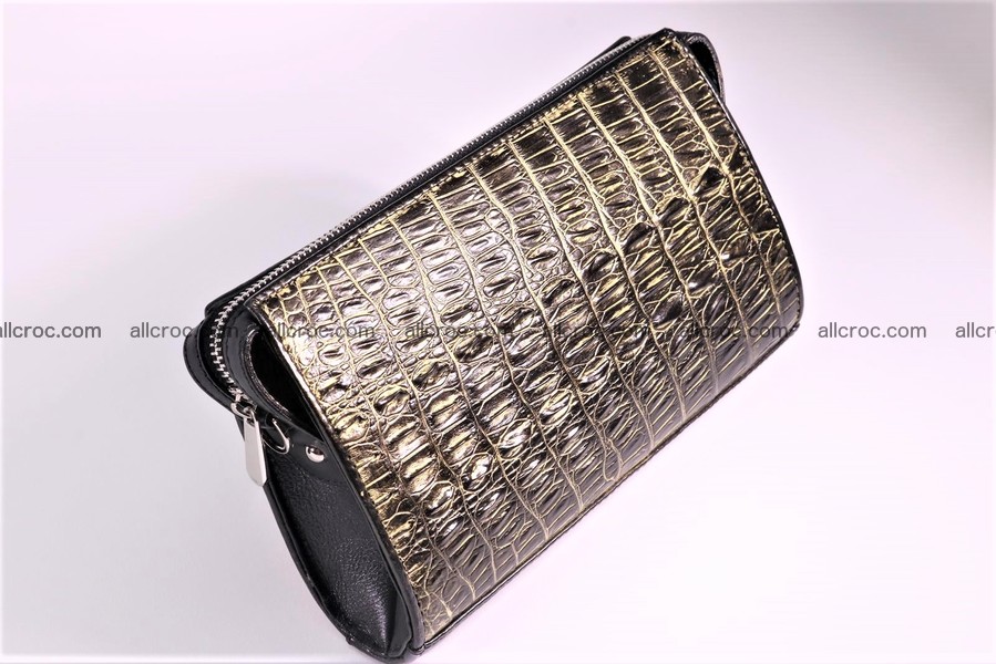 Crocodile skin clutch for women 1292