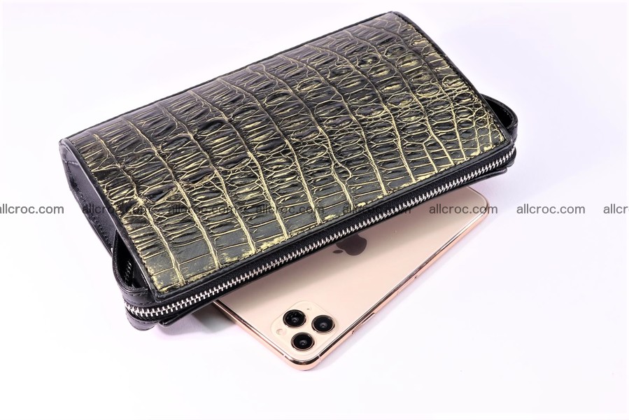 Crocodile skin clutch for women 1292