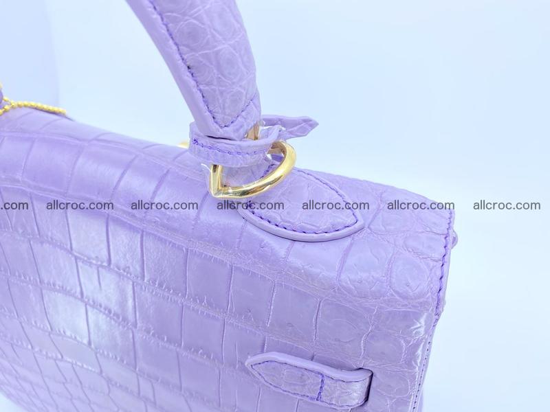 Crocodile skin handbag Kelly 1336