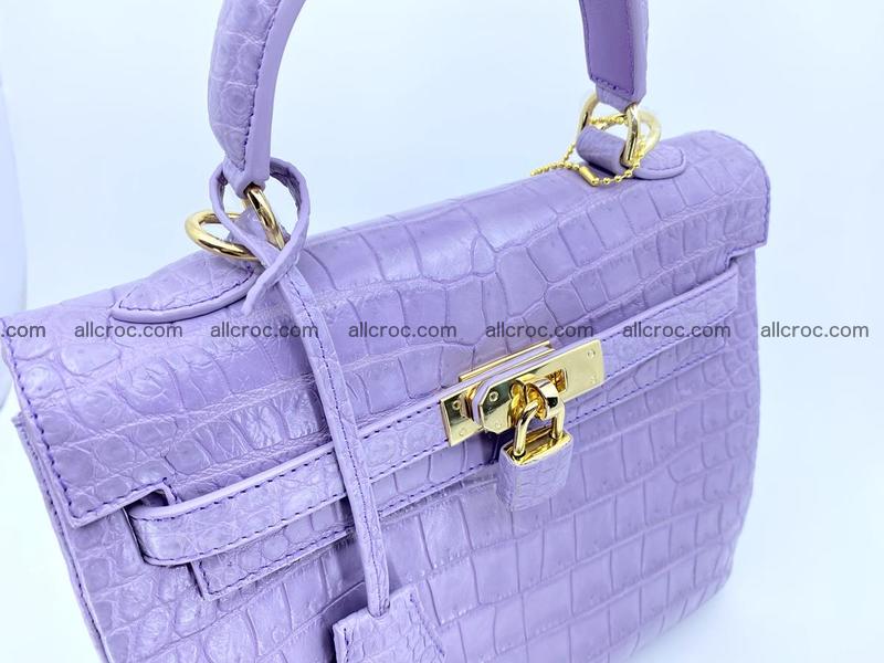 Crocodile skin handbag Kelly 1336