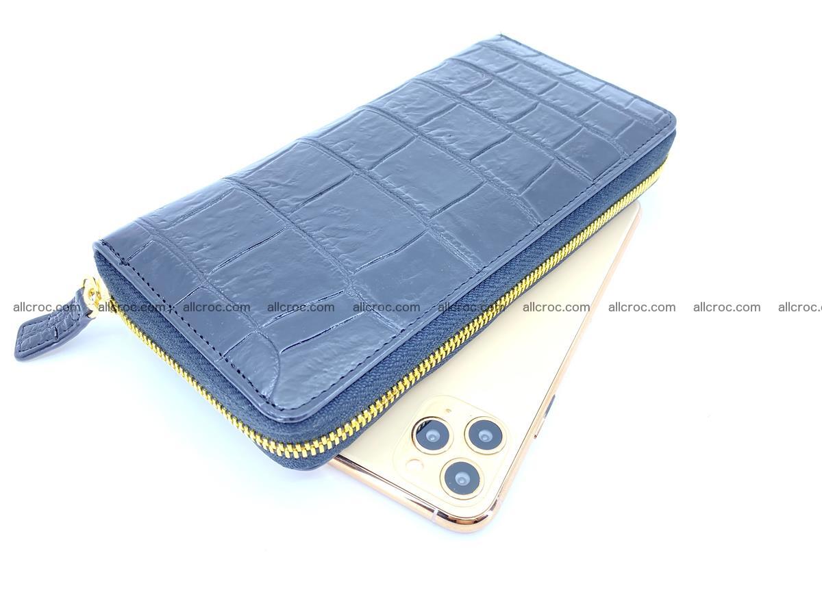 Crocodile skin long wallet 1 zip S-size 1379 Foto 0