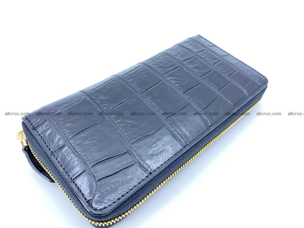 Crocodile skin long wallet 1 zip S-size 1379 Foto 1