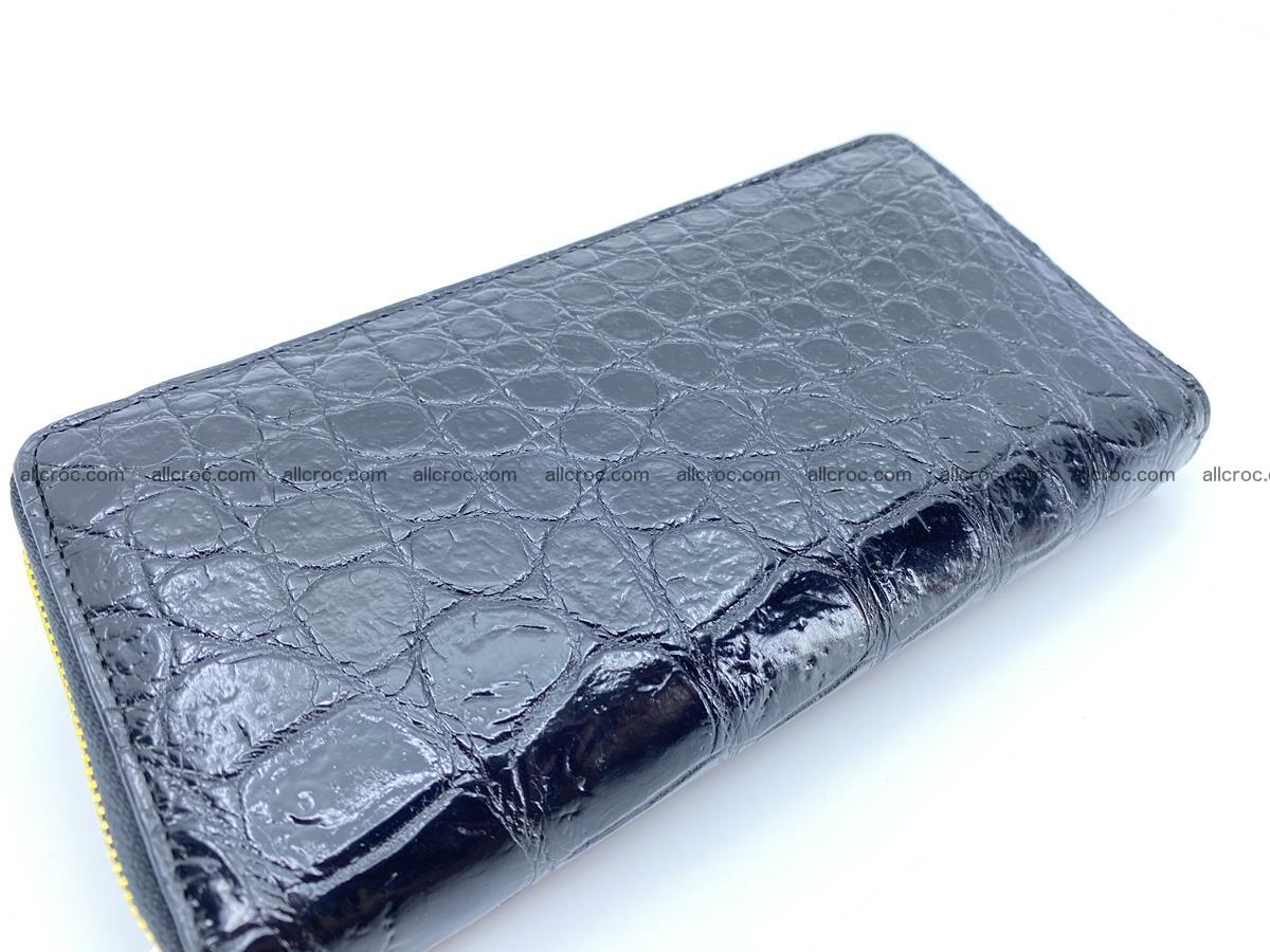 Crocodile skin long wallet 1 zip S-size 1379 Foto 4