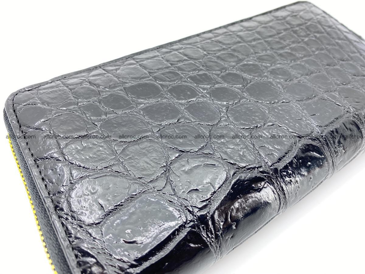Crocodile skin long wallet 1 zip S-size 1379 Foto 5