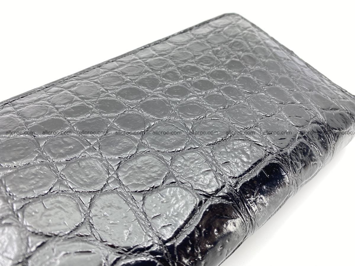 Crocodile skin long wallet 1 zip S-size 1379 Foto 6