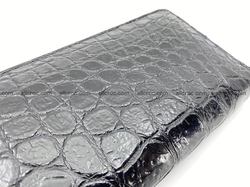 Crocodile skin long wallet 1 zip S-size 1379