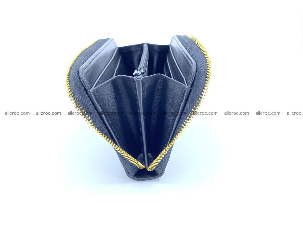 Crocodile skin long wallet 1 zip S-size 1379 Foto 7