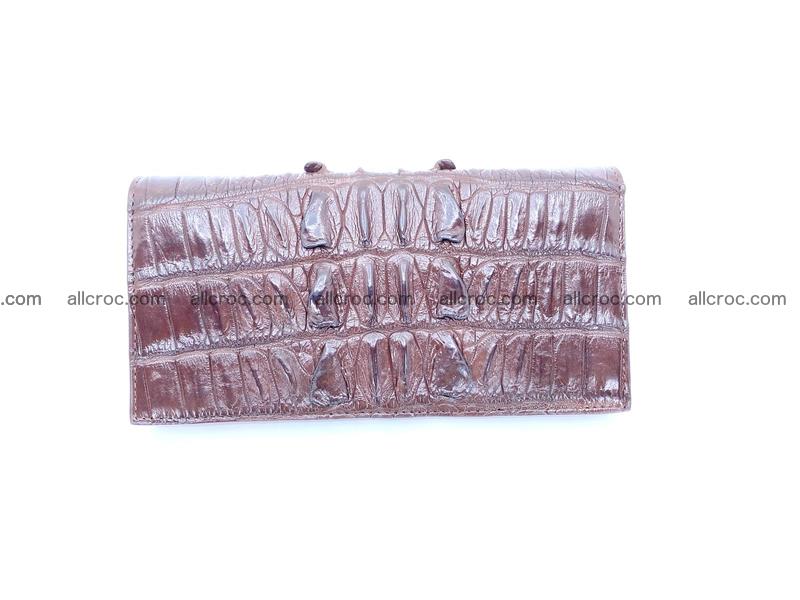 Crocodile skin long wallet 1218