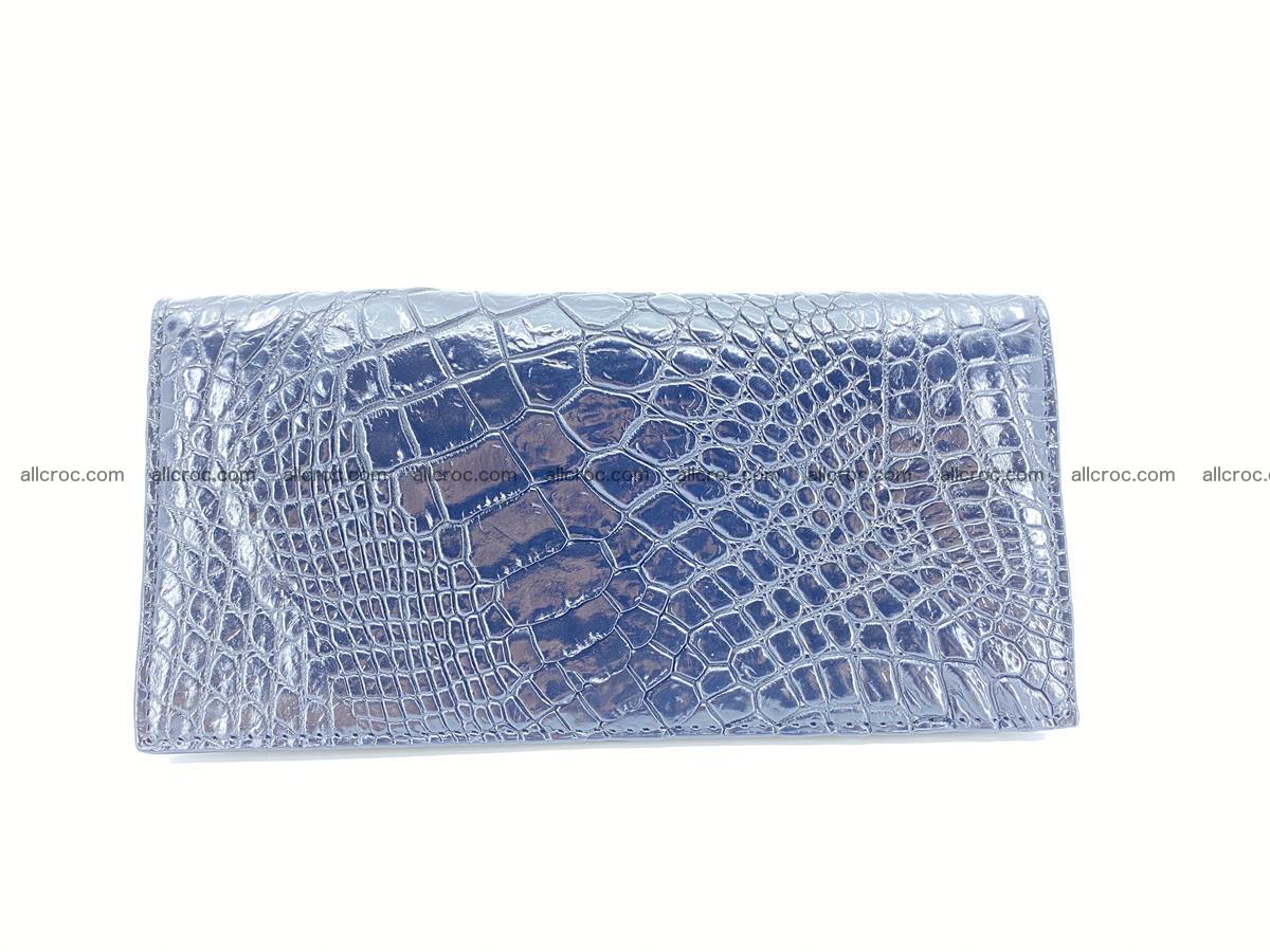 Crocodile skin long wallet bifold 485 Foto 2