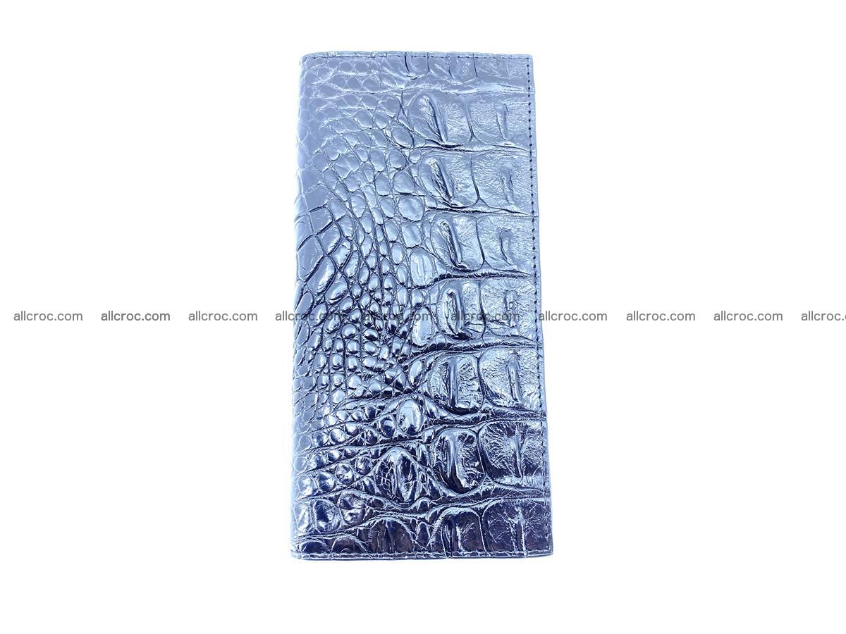 Crocodile skin long wallet bifold 485 Foto 5