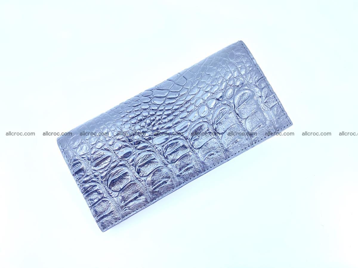 Crocodile skin long wallet bifold 485 Foto 3