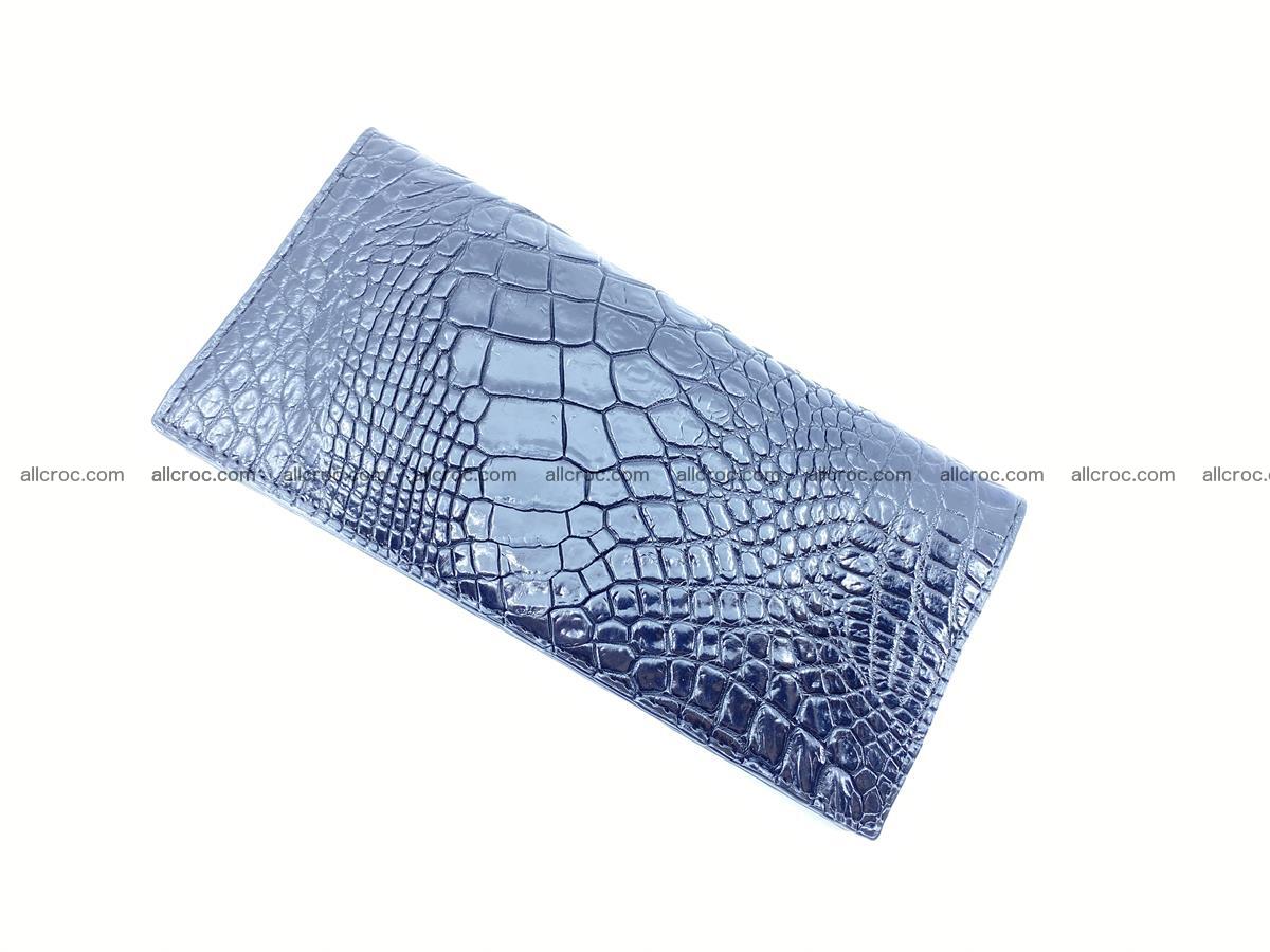 Crocodile skin long wallet bifold 485 Foto 4