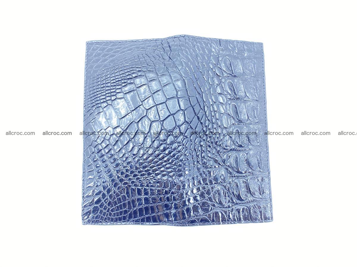 Crocodile skin long wallet bifold 485 Foto 7