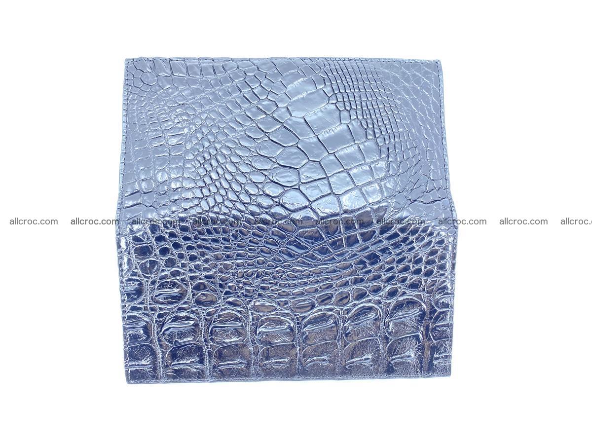 Crocodile skin long wallet bifold 485 Foto 8