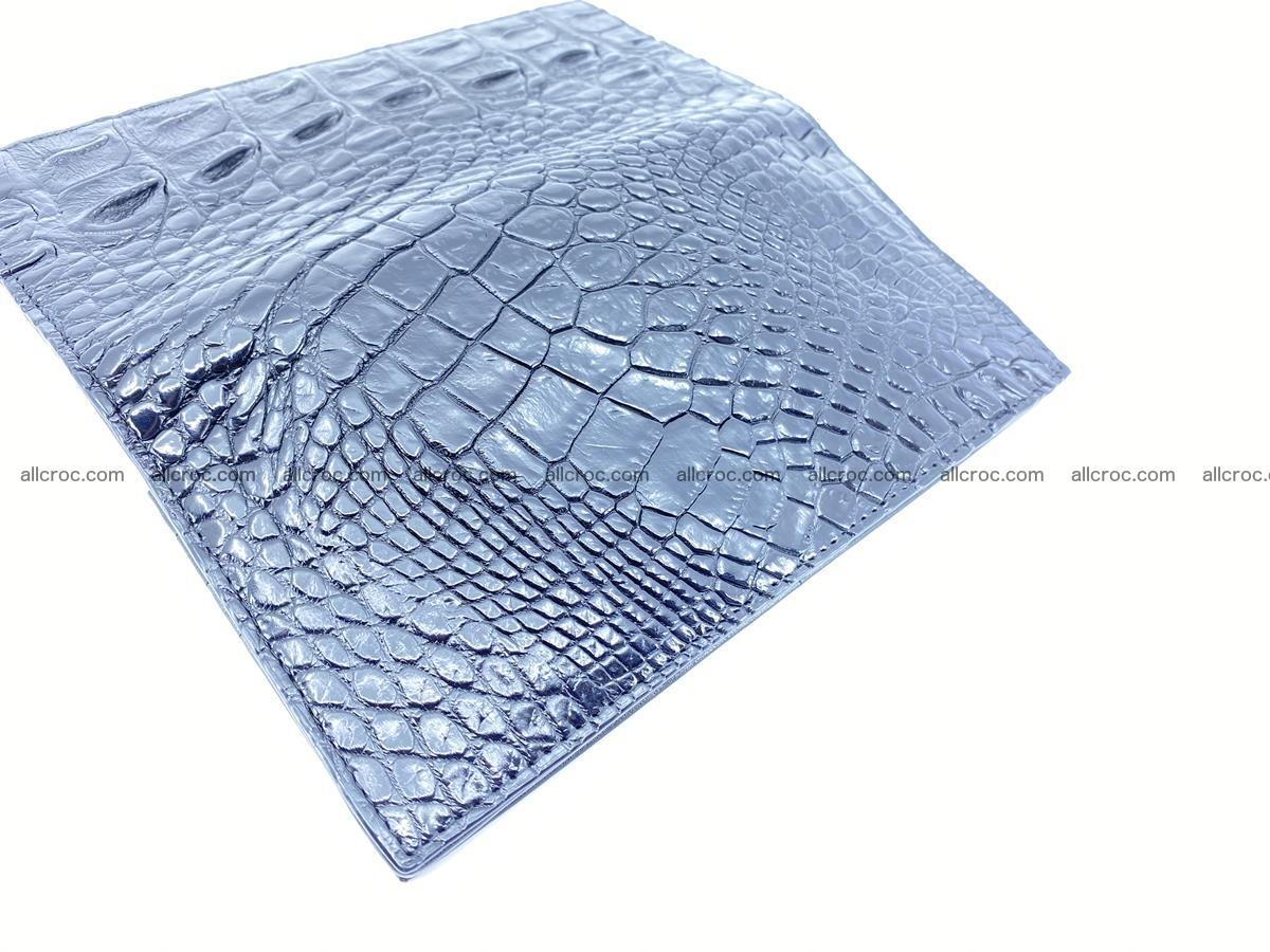 Crocodile skin long wallet bifold 485 Foto 10