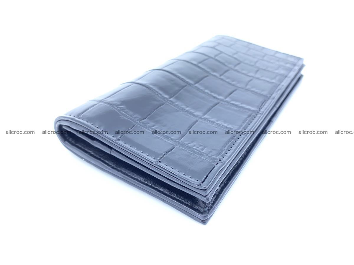 Crocodile skin long wallet bifold Siamese crocodile leather wallet 486 Foto 0