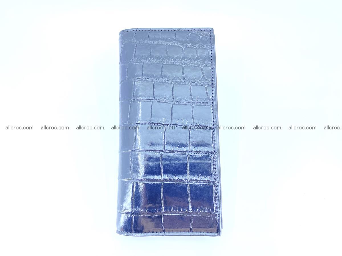 Crocodile skin long wallet bifold 487 Foto 7