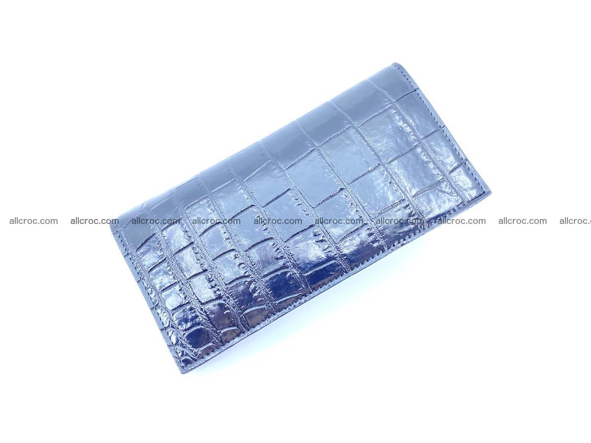 Crocodile skin long wallet bifold 487 Foto 4