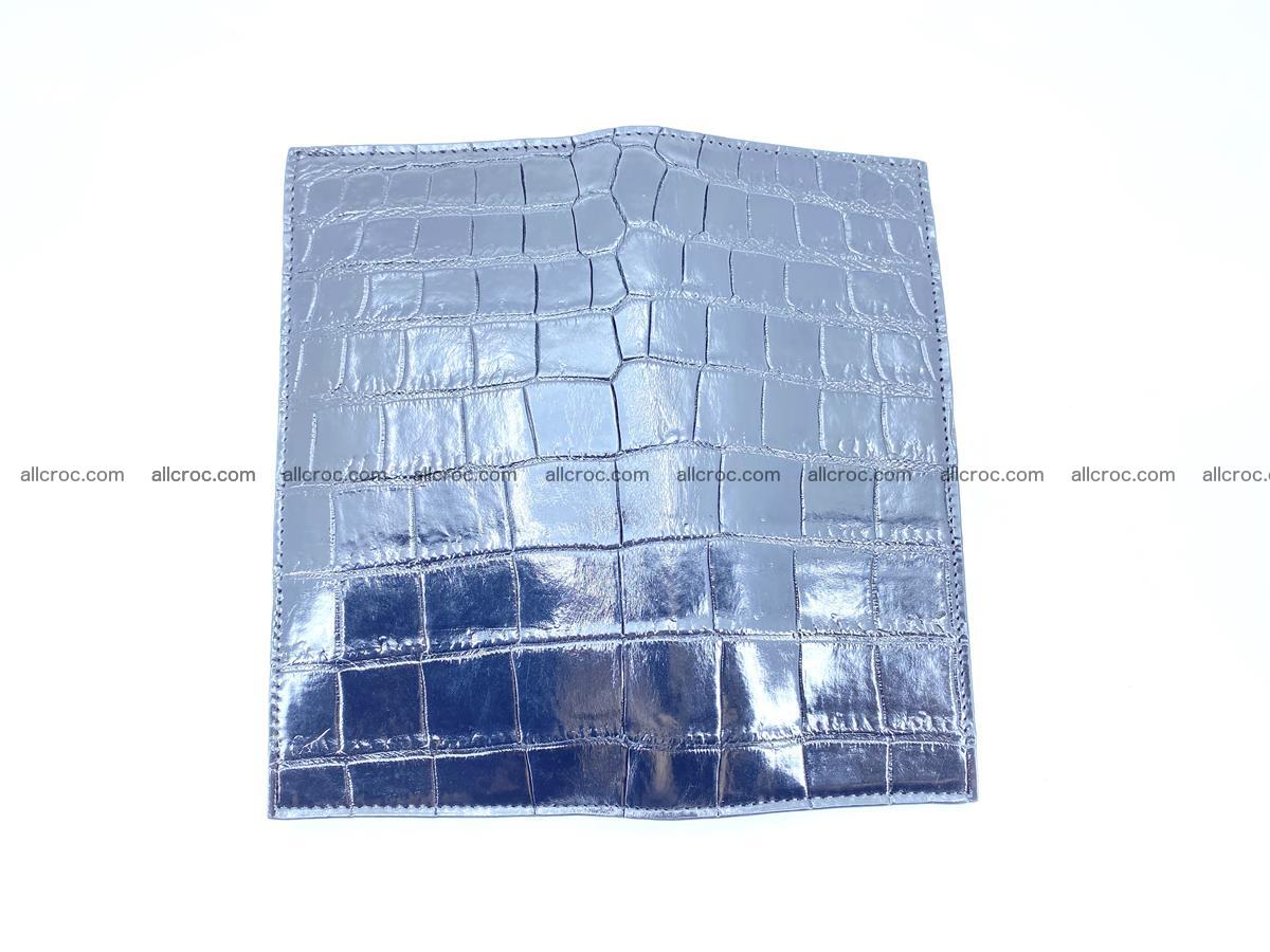 Crocodile skin long wallet bifold 487 Foto 8