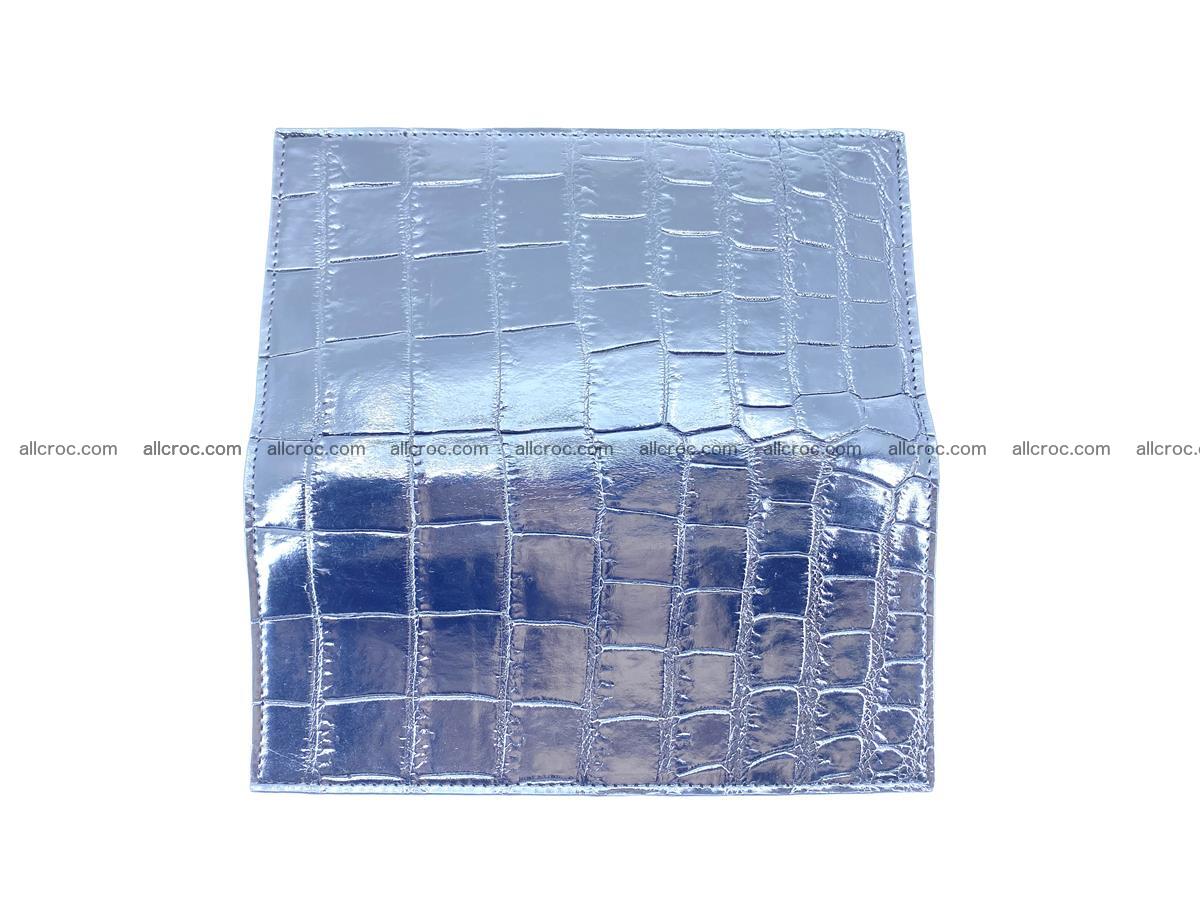 Crocodile skin long wallet bifold 487 Foto 9