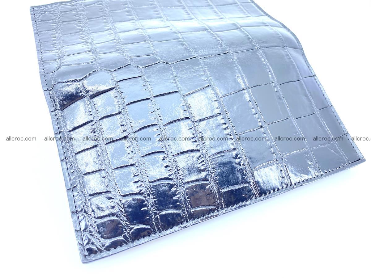 Crocodile skin long wallet bifold 487 Foto 11