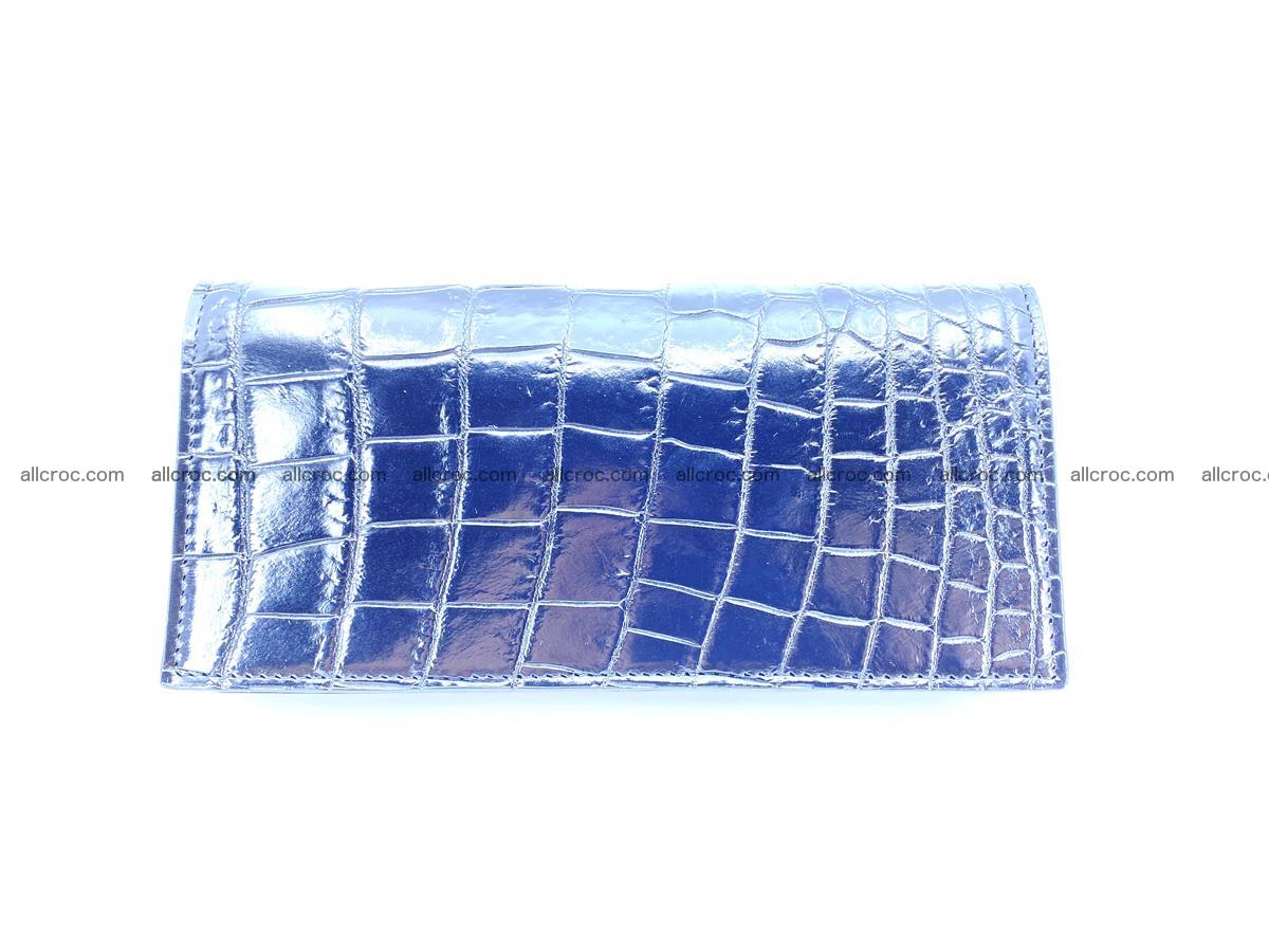 Crocodile skin long wallet bifold Siamese crocodile leather wallet 486 Foto 1