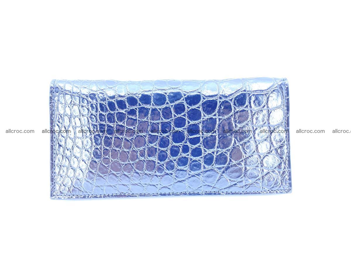 Crocodile skin long wallet bifold Siamese crocodile leather wallet 486 Foto 12