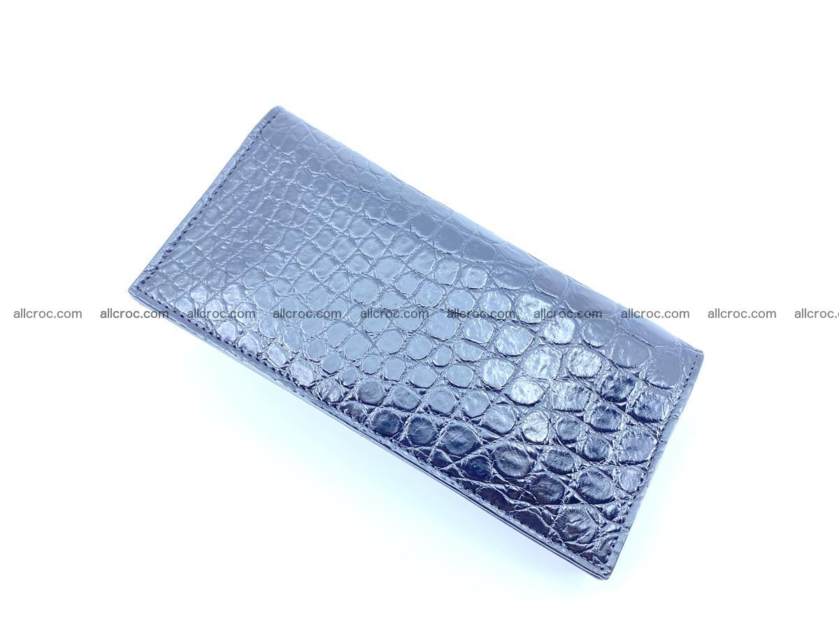 Crocodile skin long wallet bifold Siamese crocodile leather wallet 486 Foto 5