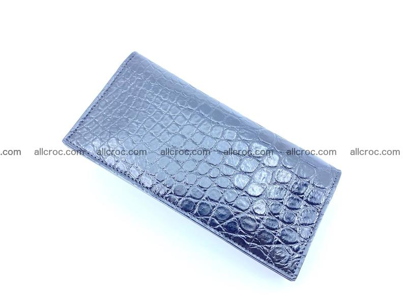 Crocodile skin long wallet bifold Siamese crocodile leather wallet 486