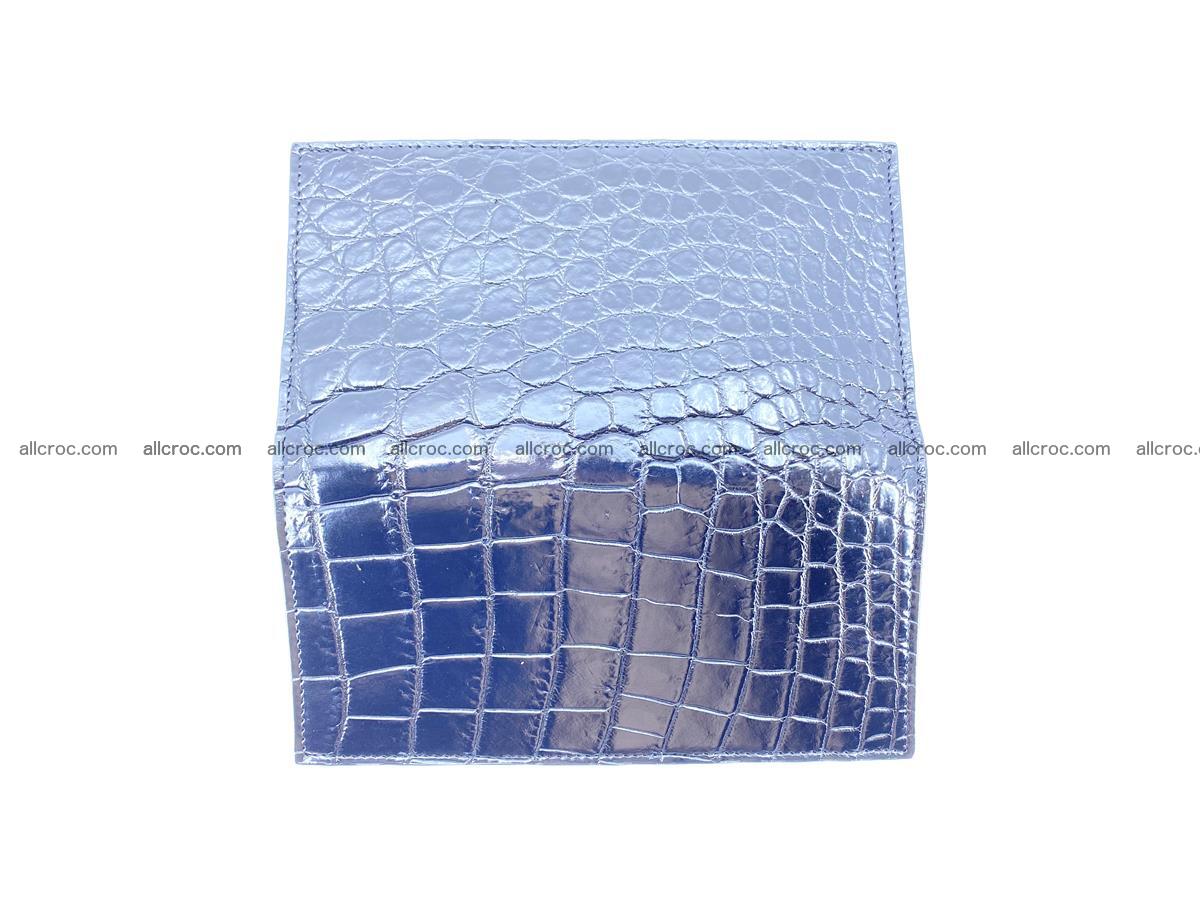 Crocodile skin long wallet bifold Siamese crocodile leather wallet 486 Foto 8