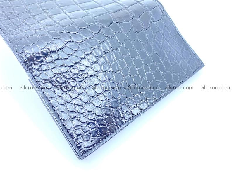 Crocodile skin long wallet bifold Siamese crocodile leather wallet 486