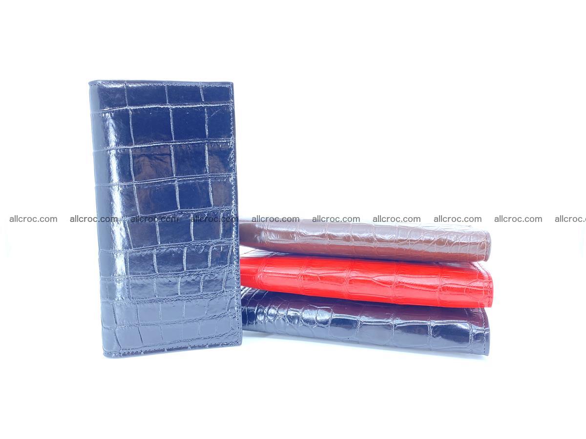 Crocodile skin long wallet bifold Siamese crocodile leather wallet 486 Foto 3