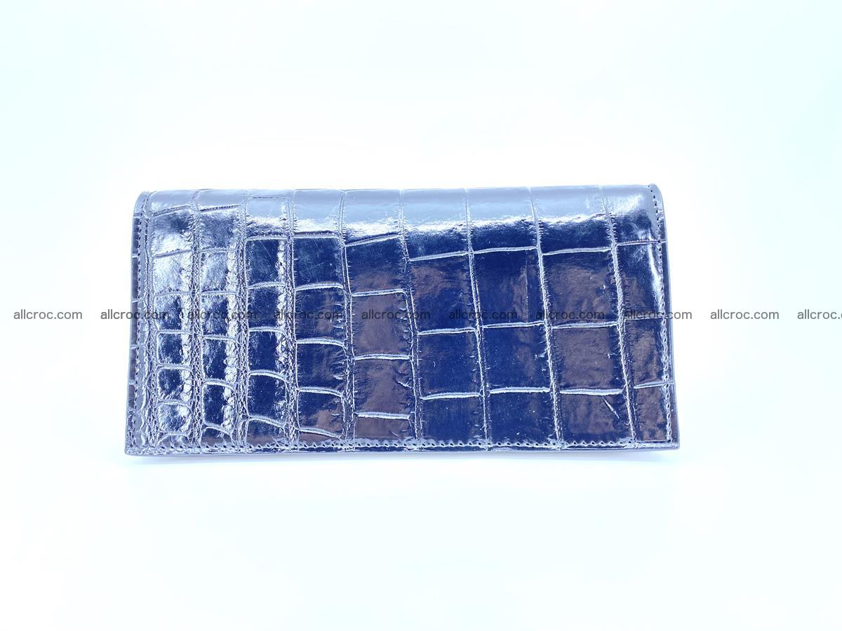 Crocodile skin long wallet bifold 487 Foto 2
