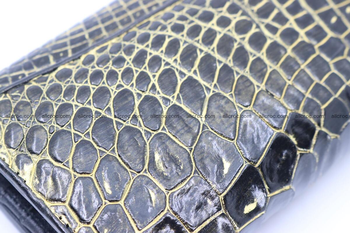 Crocodile skin long wallet trifold 1293 Foto 9