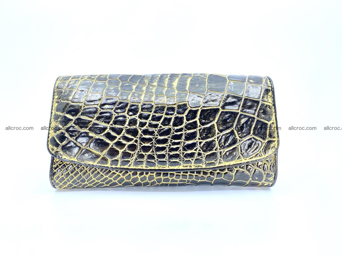 Crocodile skin long wallet trifold 1293 Foto 0