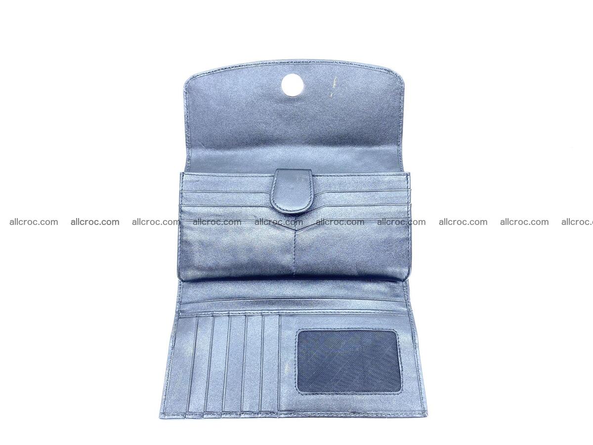 Crocodile skin long wallet trifold 1293 Foto 5