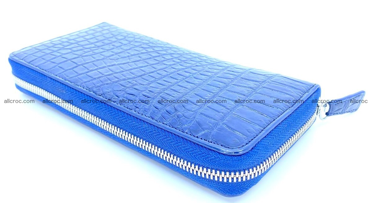 Crocodile skin long zip wallet 1309 Foto 2