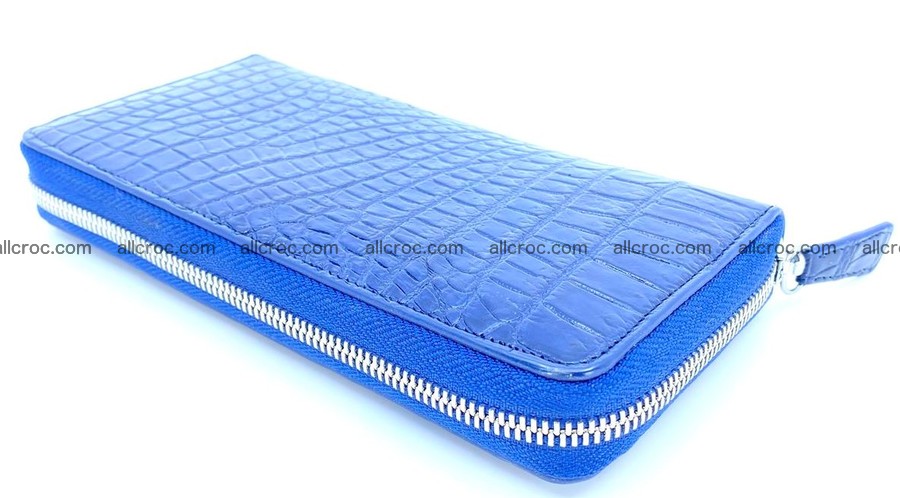 Crocodile skin long zip wallet 1309