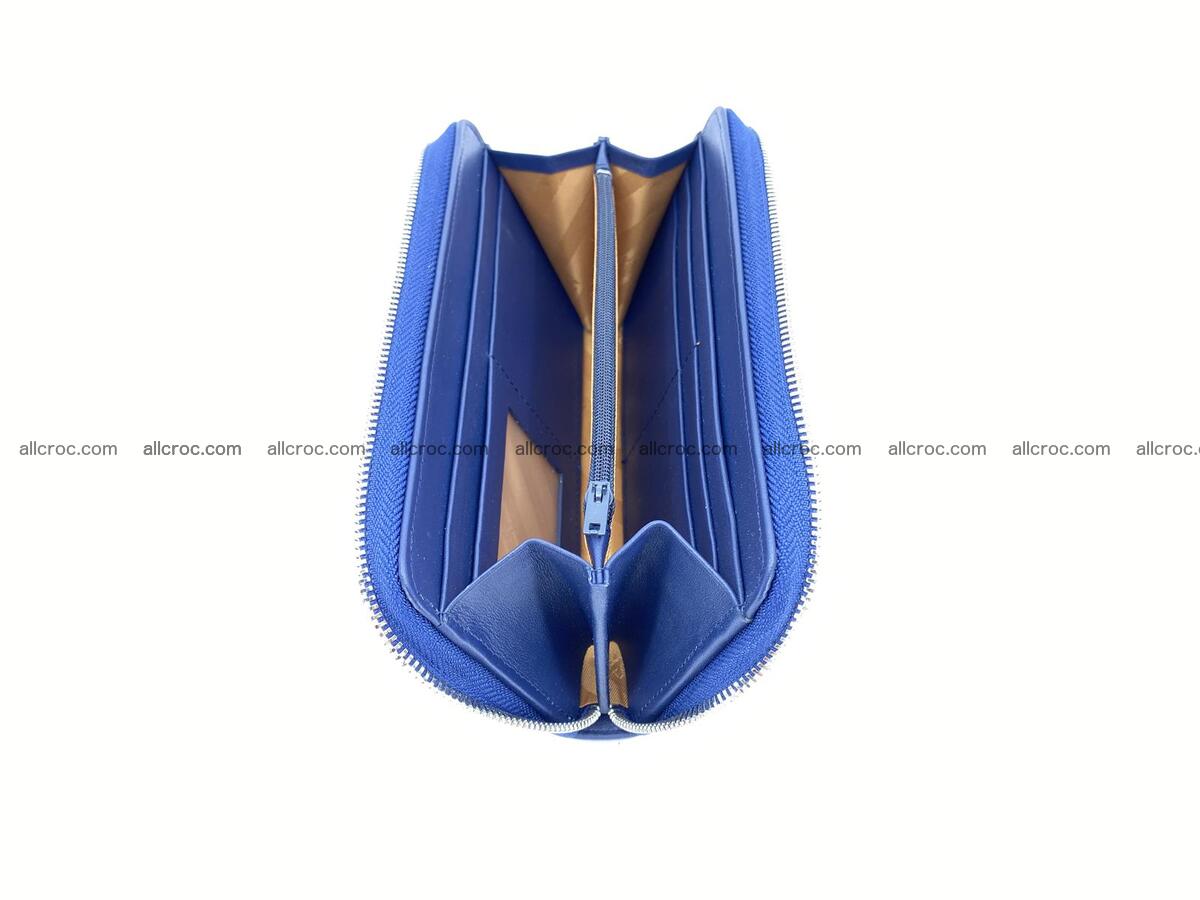 Crocodile skin long zip wallet 1309 Foto 4