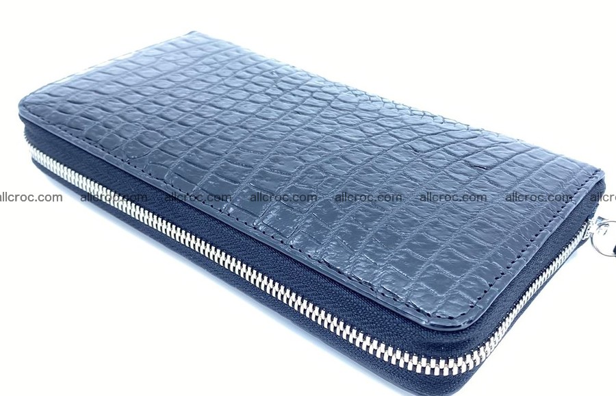 Crocodile skin long zip wallet 1312