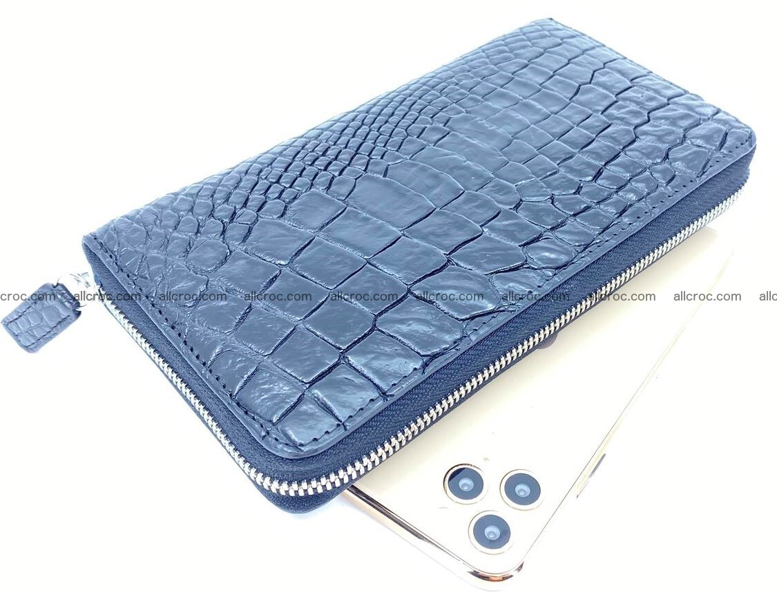 Crocodile skin long zip wallet 1312 Foto 0