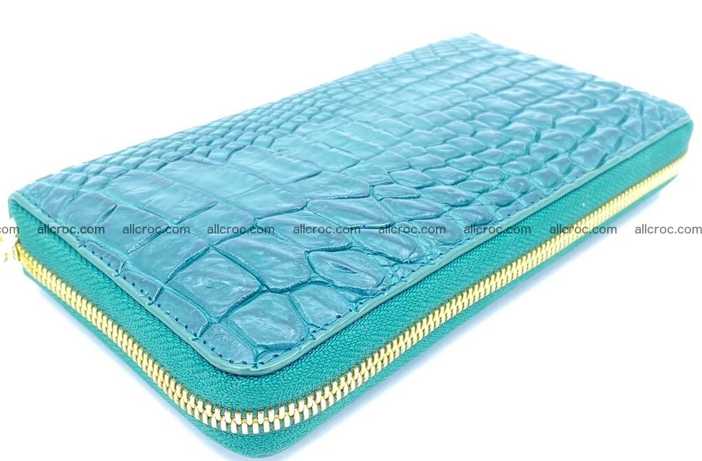 Crocodile skin long zip wallet 1311 Foto 1