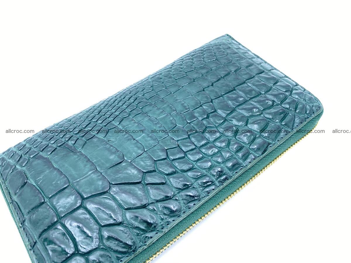 Crocodile skin long zip wallet 1311 Foto 2
