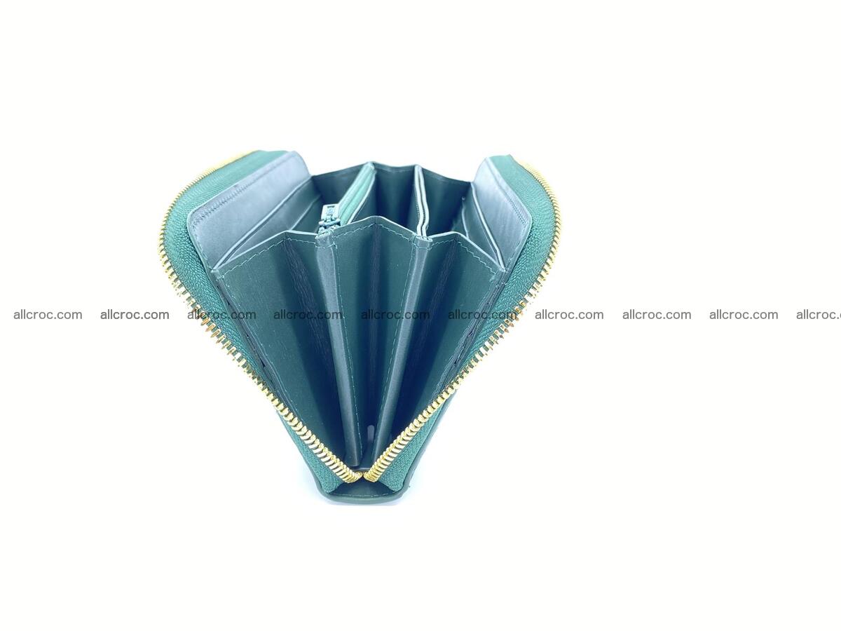 Crocodile skin long zip wallet 1311 Foto 4
