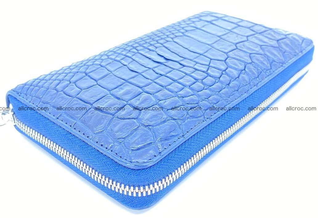 Crocodile skin long zip wallet 1314 Foto 1