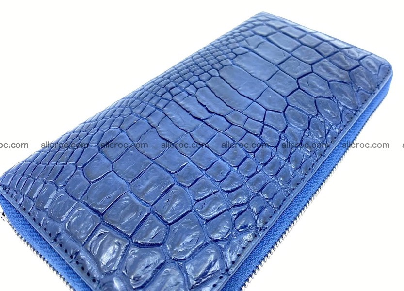 Crocodile skin long zip wallet 1314