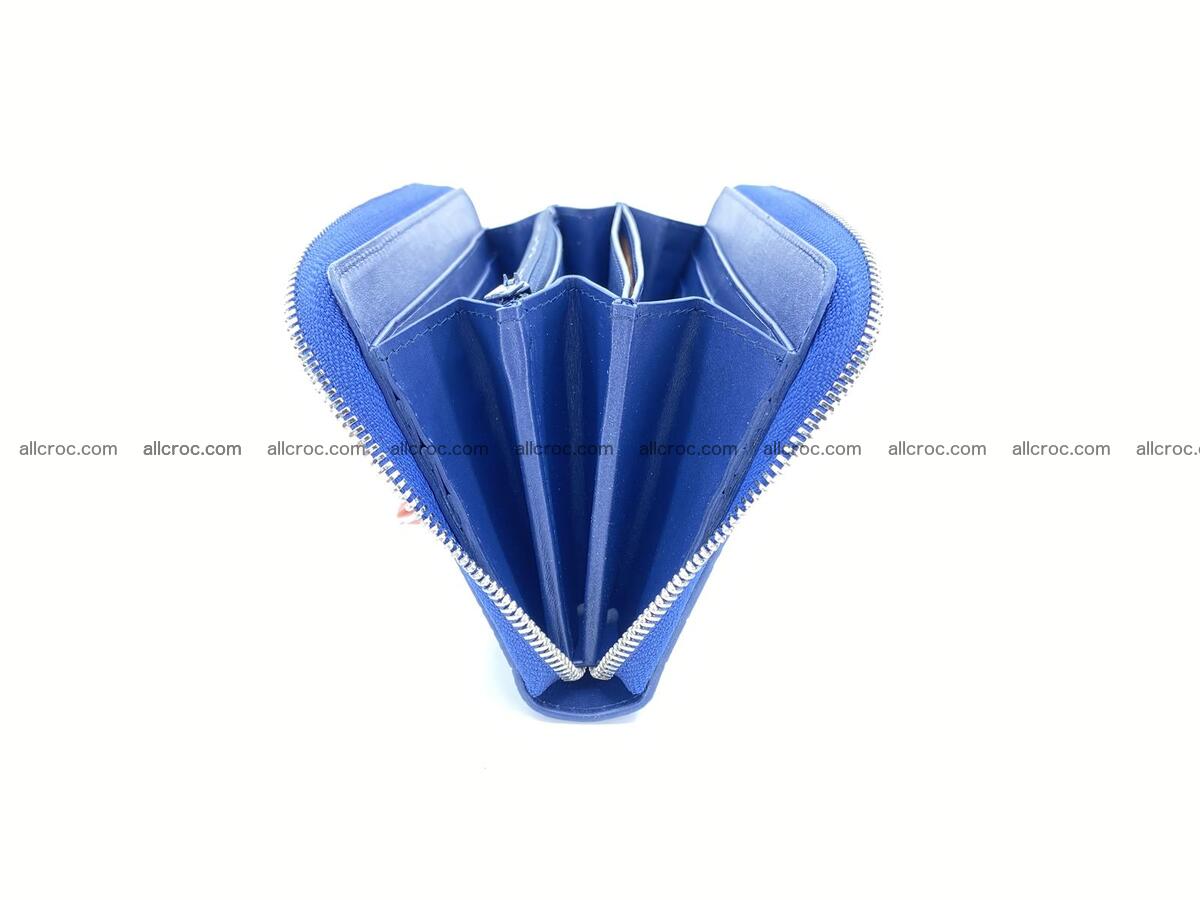 Crocodile skin long zip wallet 1314 Foto 5