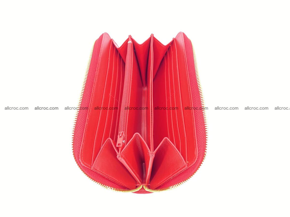 Crocodile skin long zip wallet 1315 Foto 5