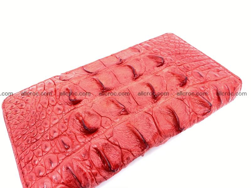 Crocodile skin long zip wallet 1315