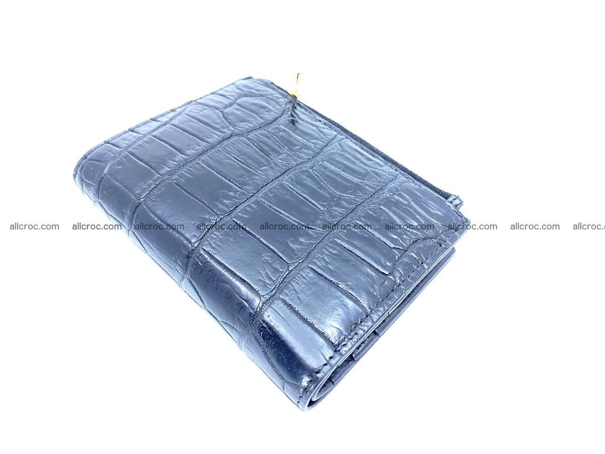 Crocodile skin vertical wallet HK 2 zip 1316 Foto 2